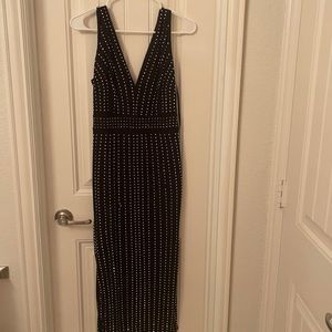 Rhinestone body con dress